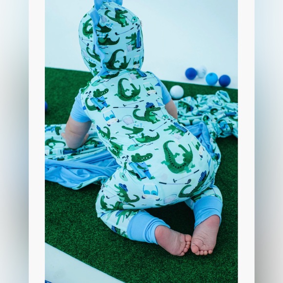 🐊Birdie bean hooded romper🐊 - Picture 4 of 13